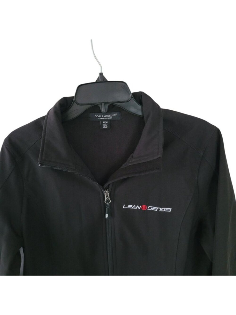 Coal Harbour Full Zip Soft Shell Jacket WomensSize M Black Lean Sensei Logo - Picture 4 of 7